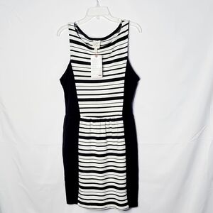 NWT Anthropologie Western Wear stripe sheath sleeveless fall dress sz Lg